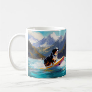 Berner Oberländer Strand Surfing Malerei Kaffeetasse