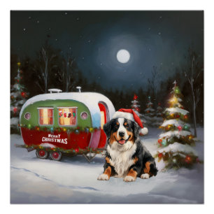 Berner Oberländer Wohnwagen Weihnachtsabenteuer Poster