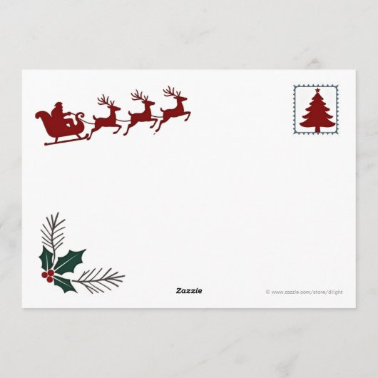 Berner Sennen Weihnachtskarte Feiertagskarte (Rückseite)