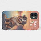 Berner Sennenhund am See Case-Mate iPhone Hülle (Rückseite (Horizontal))
