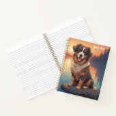 Berner Sennenhund am See Notizblock (Innenseite)