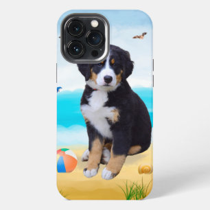 Berner Sennenhund am Strand iPhone 13 Pro Max Hülle