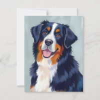 Berner Sennenhund | Aquarell Haustier