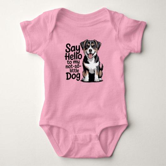 Berner Sennenhund Baby Strampler (Vorderseite)