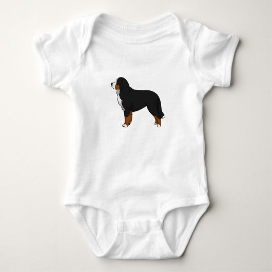 Berner Sennenhund Baby Strampler (Vorderseite)