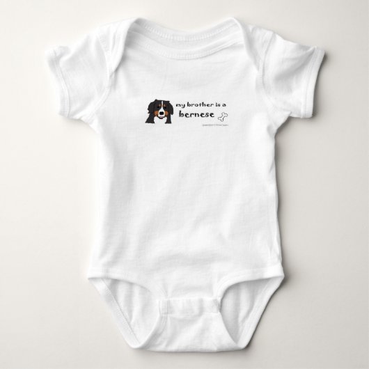 Berner Sennenhund Baby Strampler (Vorderseite)