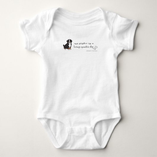 Berner Sennenhund Baby Strampler (Vorderseite)