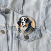 Berner Sennenhund Button (Beispiel)
