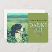 Berner Sennenhund Dankeskarte (Vorne/Hinten)