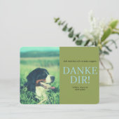 Berner Sennenhund Dankeskarte (Stehend Vorderseite)