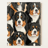 Berner Sennenhund Dekoratives Nahtloses Muster Planer (Rückseite)