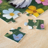 Berner Sennenhund Frühlingstalpine Wiese Puzzle (Seite)