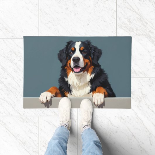 Berner Sennenhund Fußmatte Kunst (Indoor)