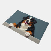 Berner Sennenhund Fußmatte Kunst (Schrägansicht)