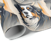 Berner Sennenhund Geschenkpapier (Rolleneckpunkt)