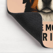 Berner Sennenhund Haar überall Lustig Mousepad (Ecke)