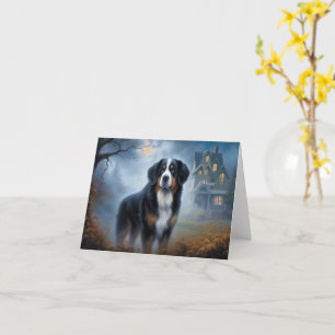 Berner Sennenhund Halloween Gruselig Karte