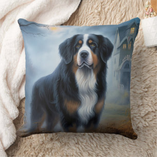 Berner Sennenhund Halloween Gruselig Kissen