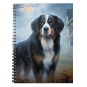 Berner Sennenhund Halloween Gruselig Notizblock