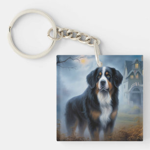 Berner Sennenhund Halloween Gruselig Schlüsselanhänger