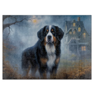 Berner Sennenhund Halloween Gruselig Schneidebrett