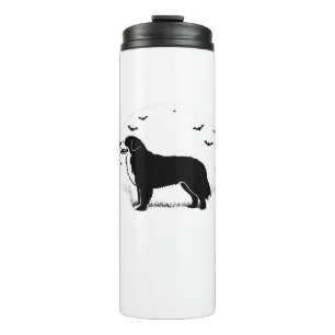 Berner Sennenhund � Halloween-Mond-Silhouette O Thermosbecher