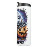 Berner Sennenhund Halloween Thermosbecher (Nach rechts gedreht)