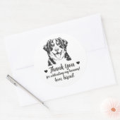 Berner Sennenhund Hochzeitsgeschenk Aufkleber (Umschlag)