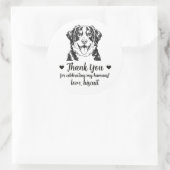Berner Sennenhund Hochzeitsgeschenk Aufkleber (Tasche)