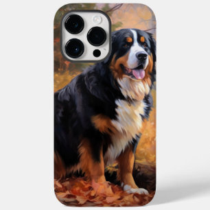 Berner Sennenhund im Herbst Blätterfall inspiriert Case-Mate iPhone 14 Pro Max Hülle