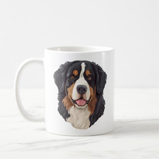 Berner Sennenhund Kaffeetasse (Links)