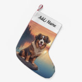 Berner Sennenhund Kleiner Weihnachtsstrumpf (Vorderansicht (hängend))