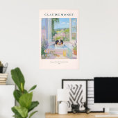 Berner Sennenhund Kunstprint im Monet-Stil mit Blu Poster (Heimbüro)