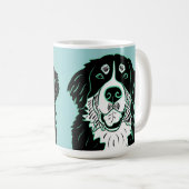 Berner Sennenhund Latte Tasse (VorderseiteRechts)