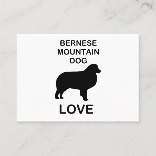 Berner Sennenhund Liebe Visitenkarte (Vorderseite)