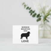 Berner Sennenhund Liebe Visitenkarte (Stehend Vorderseite)