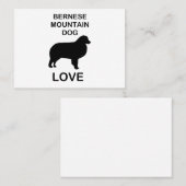 Berner Sennenhund Liebe Visitenkarte (Vorne/Hinten)