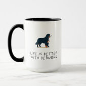 Berner Sennenhund Liebhaber Tasse (Links)