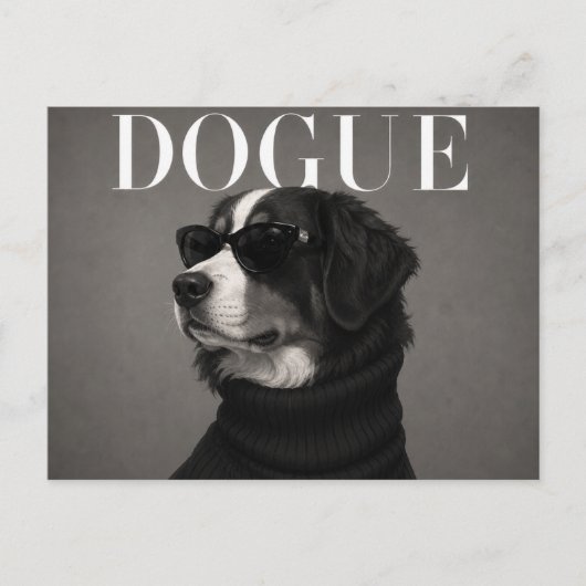 Berner Sennenhund Luxusmode Postkarte (Vorderseite)