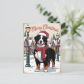 Berner Sennenhund personalisiertes Weihnachten  (Stehend Vorderseite)