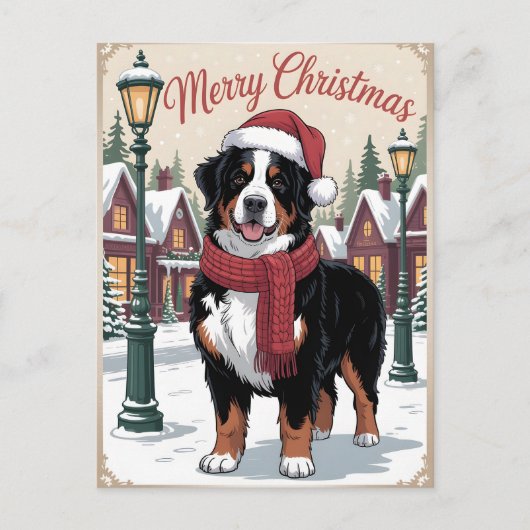 Berner Sennenhund personalisiertes Weihnachten  (Vorderseite)