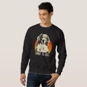Berner Sennenhund Rasse  12 Sweatshirt (Vorne ganz)