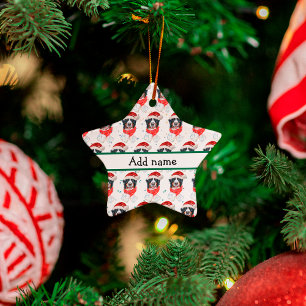Berner Sennenhund-Rasse Weihnachten Keramik Ornament