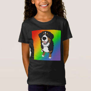 Berner Sennenhund Regenbogen T-Shirt