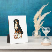 Berner Sennenhund Sanfter Riese. Fotoplatte (Seite)