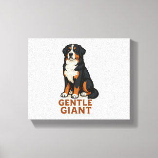 Berner Sennenhund Sanfter Riese. Leinwanddruck