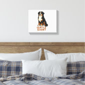 Berner Sennenhund Sanfter Riese. Leinwanddruck (Insitu (Schlafzimmer))