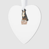Berner Sennenhund Sanfter Riese. Ornament (Vorderseite)