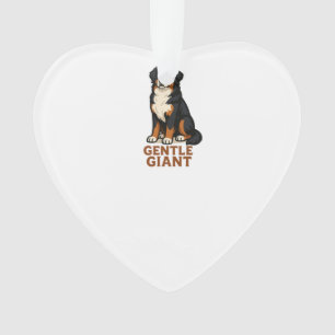 Berner Sennenhund Sanfter Riese. Ornament