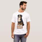 Berner Sennenhund Sanfter Riese. T-Shirt (Vorne ganz)